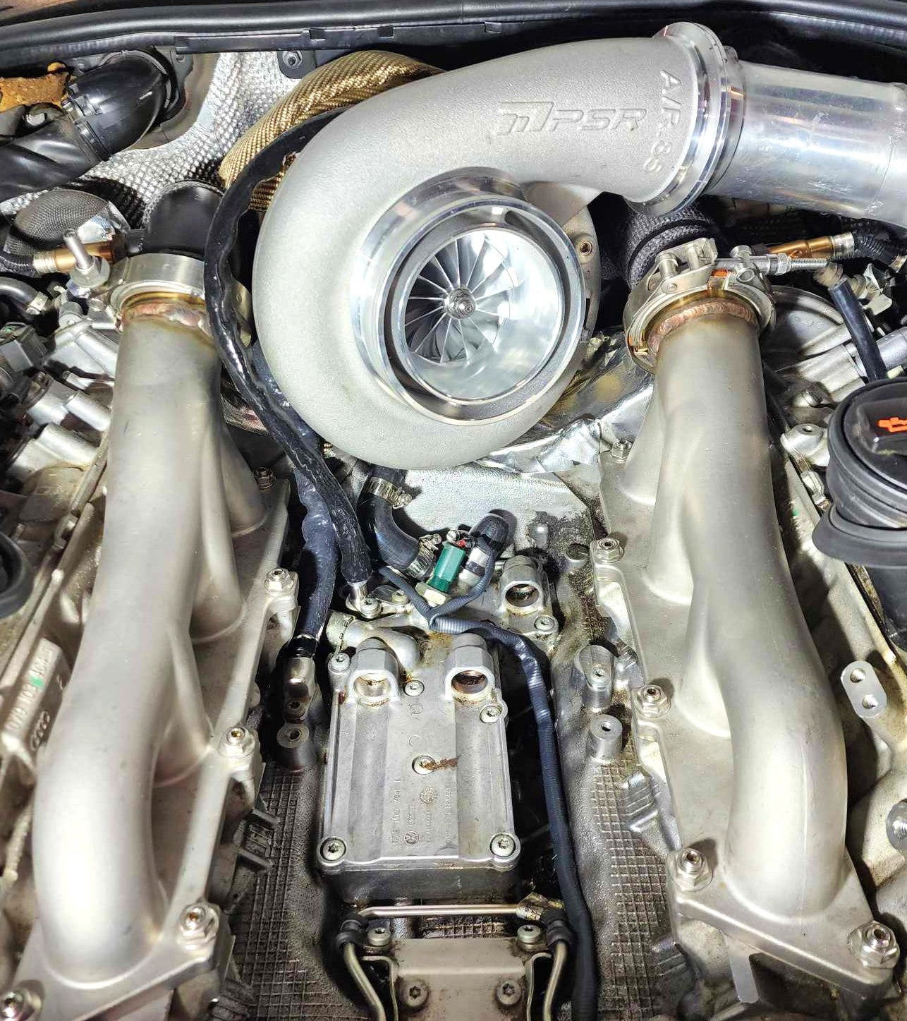 Audi 4.0t -6an Coolant Feed Adapter Kit