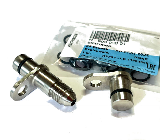 Audi 4.0t -4an Oil Feed Line Adapter Kit