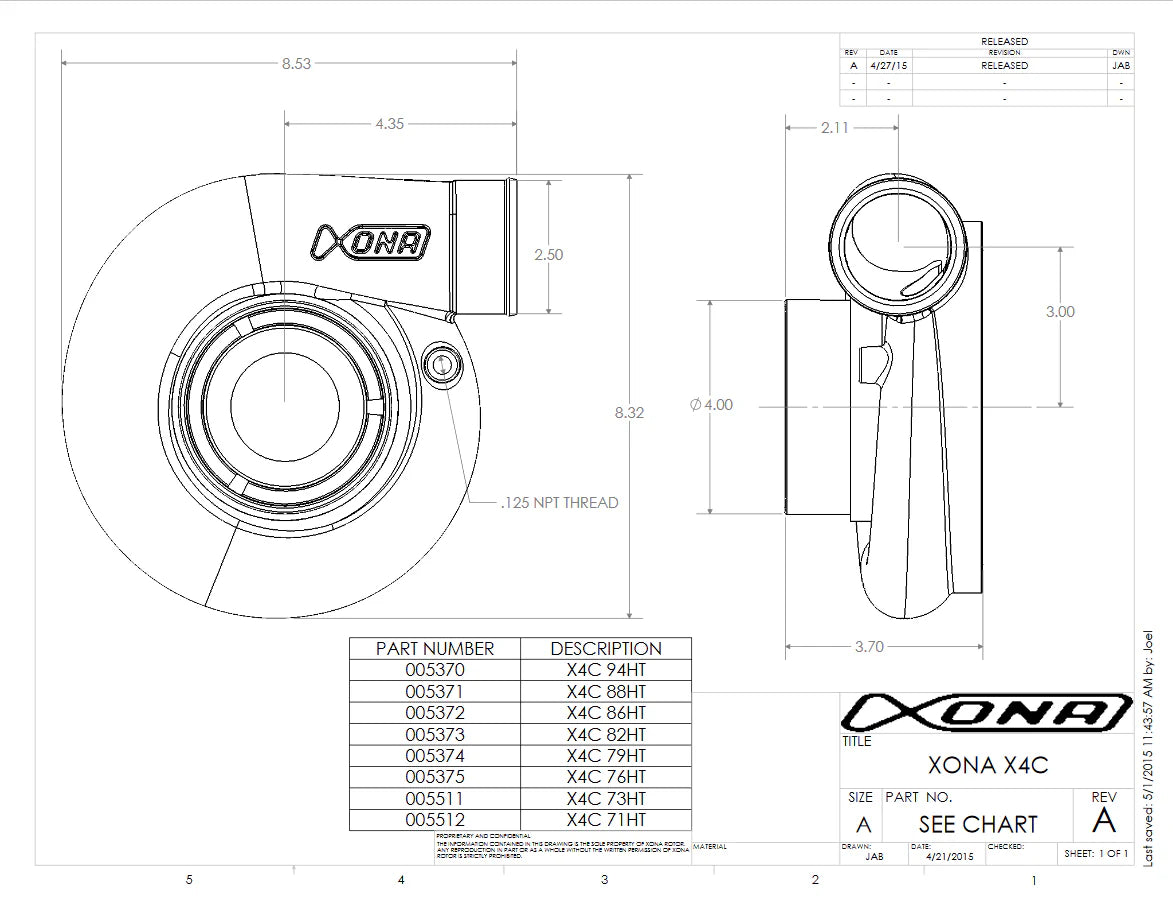 Xona Rotor 10569s 1.100 PS Turbolader