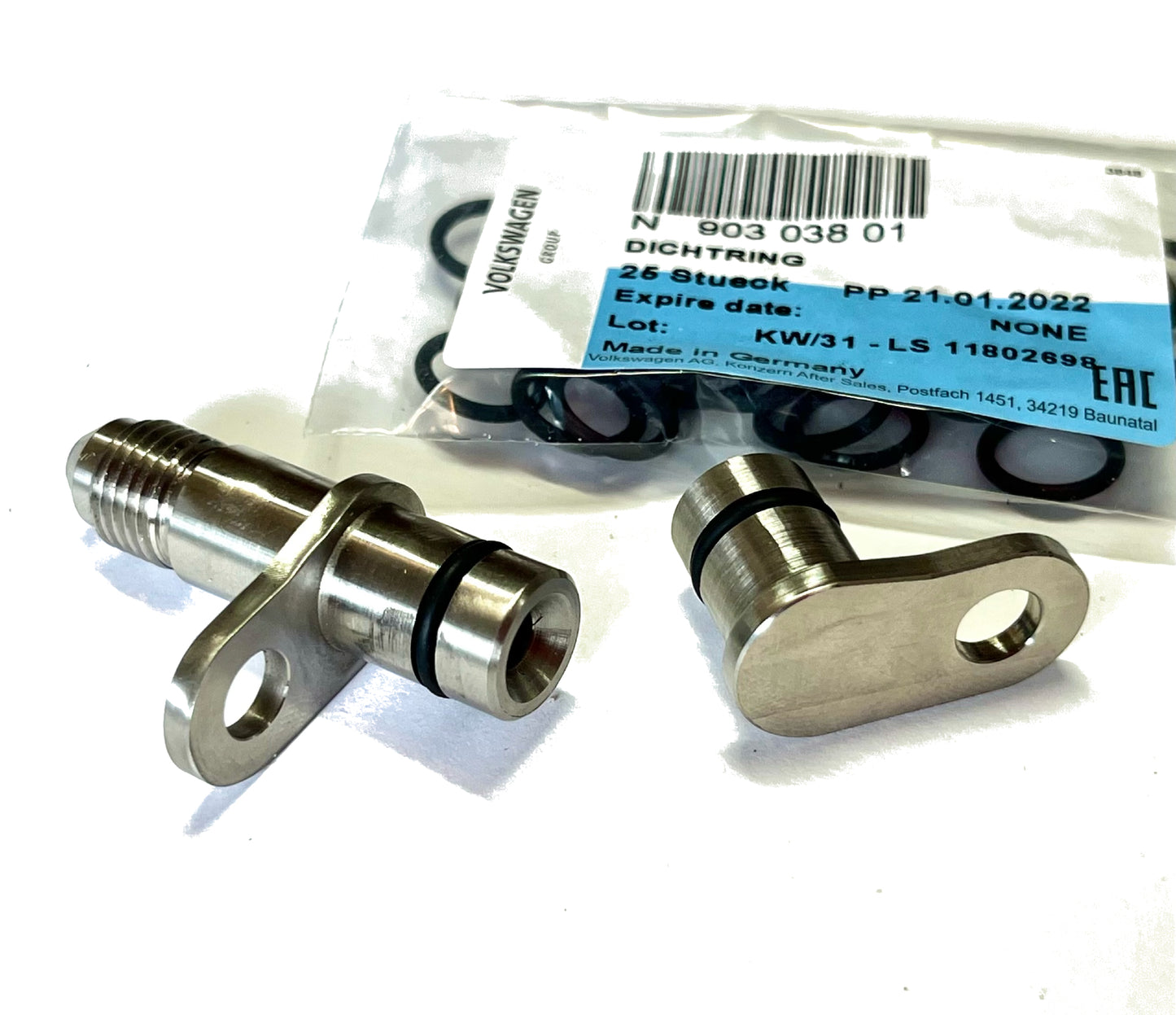 Audi 4.0t -4an Oil Feed Line Adapter Kit